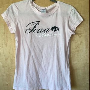 Pink iowa tee